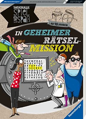 Alle Details zum Kinderbuch In geheimer Rätsel-Mission ab 10 Jahren (Ravensburger Spiel und Spaß) und ähnlichen Büchern