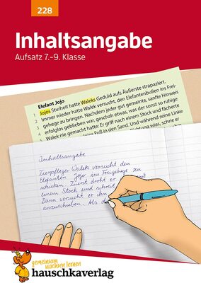 Inhaltsangabe. Aufsatz 7.-9. Klasse, A5-Heft: Deutsch: Übungen fürs Gymnasium - Texte schreiben zu Roman, Kurzgeschichte, Reportage bei Amazon bestellen