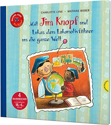 Alle Details zum Kinderbuch Jim Knopf: Mit Jim Knopf und Lukas dem Lokomotivführer um die ganze Welt: 4 Bilderbuch-Abenteuer in einem Band und ähnlichen Büchern