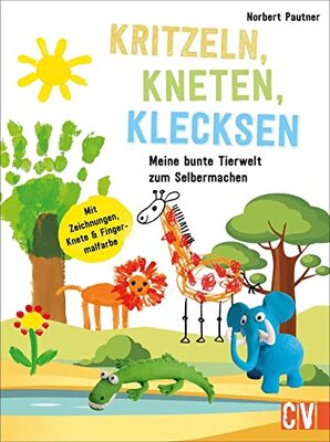 Alle Details zum Kinderbuch Kinder kreativ: Kritzeln, Kneten, Klecksen: Meine bunte Tierwelt zum Selbermachen. Für Kinder ab 4 Jahren. Spielerisch den Umgang mit Form, Farbe und Stift erlernen. und ähnlichen Büchern
