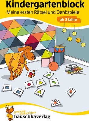 Alle Details zum Kinderbuch Kindergartenblock ab 3 Jahre - Meine ersten Rätsel und Denkspiele: Bunter Rätselblock - Sinnvolle Beschäftigung die Spaß macht (Übungshefte und -blöcke für Kindergarten und Vorschule, Band 616) und ähnlichen Büchern