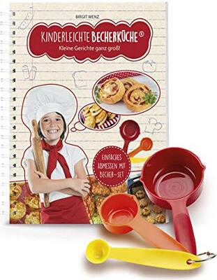 Alle Details zum Kinderbuch Kinderleichte Becherküche Band 4- 3 Messbecher und ein Rezepbuch mit 10 Rezepten, Kleine Gerichte ganz Groß, Bekannt aus Die Höhle der Löwen: Backset inkl. 3-teiliges Messbecher-Set und ähnlichen Büchern