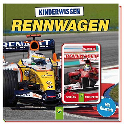 Alle Details zum Kinderbuch Kinderwissen Rennwagen: Buch mit 32 Quartettkarten und ähnlichen Büchern