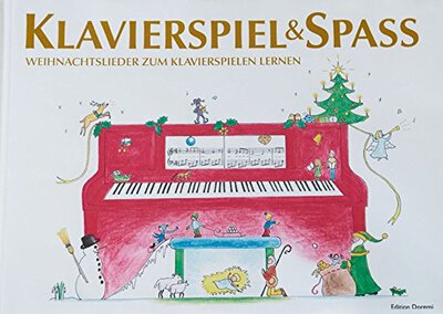 Klavierspiel & Spaß - Weihnachtslieder zum Klavierspielen lernen: inkl. Tastenschablone (passend für alle Klaviere/Keyboards mit normaler Tastengröße) bei Amazon bestellen