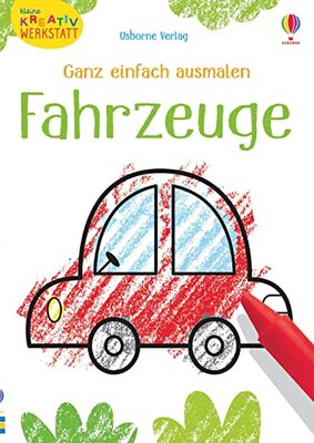 Alle Details zum Kinderbuch Kleine Kreativ-Werkstatt - Ganz einfach ausmalen: Fahrzeuge (Kleine-Kreativ-Werkstatt-Reihe) und ähnlichen Büchern