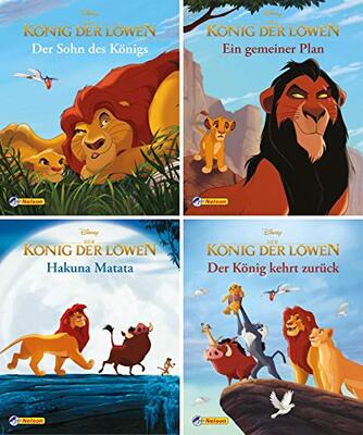 Nelson Mini-Bücher: 4er König der Löwen 1-4: Der Sohn des Königs; Ein gemeiner Plan; Hakuna Matata; Der König kehrt zurück bei Amazon bestellen