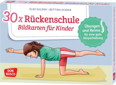 Alle Details zum Kinderbuch 30 x Rückenschule. Bildkarten für Kinder: Bildkarten für Kinder. Übungen und Reime für eine gute Körperhaltung. Für KITA, Grundschule & Kinderturnen: ... und innere Balance. 30 Ideen auf Bildkarten) und ähnlichen Büchern