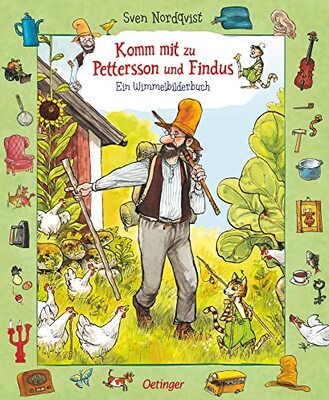 Alle Details zum Kinderbuch Komm mit zu Pettersson und Findus!: Ein Wimmelbilderbuch und ähnlichen Büchern