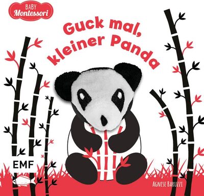 Alle Details zum Kinderbuch Kontrastbuch für Babys: Guck mal, kleiner Panda: Fingerpuppenbuch zur spielerischen Förderung des Seh- und Wahrnehmungsvermögens von Babys und Kleinkindern nach Montessori und ähnlichen Büchern
