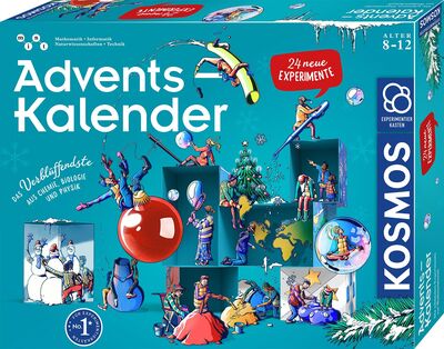 KOSMOS 661090 Experiment Box Advent Calendar 2025, The Most Beautiful Experiments at Christmas Time, in 5 Minutes, for Children from 8-12 Years, Toy, Science Advent Calendar bei Amazon bestellen