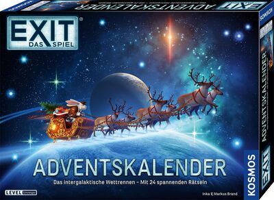 Alle Details zum Kinderbuch KOSMOS 684488 EXIT The Game Advent Calendar: The Intergalactic Race with 24 Exciting Puzzles from 10 Years, Escape Room Game Before Christmas und ähnlichen Büchern