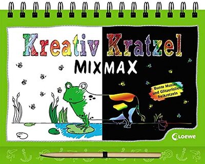 Alle Details zum Kinderbuch Kreativ-Kratzel MIX MAX - Tiere: Kritz-Kratz-Beschäftigung für Tierliebhaber ab 5 Jahre und ähnlichen Büchern
