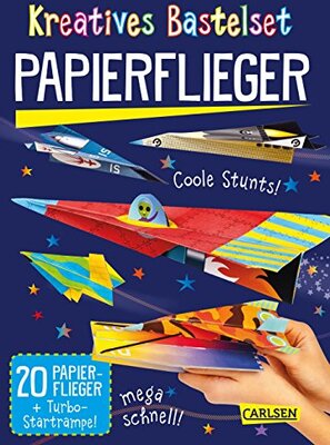 Kreatives Bastelset: Papierflieger: Set mit 20 Faltbögen, Anleitungsbuch und Falzhilfe: Falten für Kinder bei Amazon bestellen