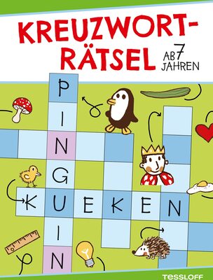 Kreuzworträtsel ab 7 Jahren (Grün/Pinguin) (Rätsel, Spaß, Spiele) bei Amazon bestellen