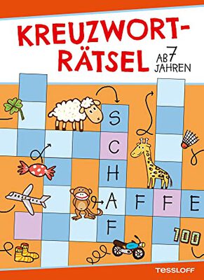 Alle Details zum Kinderbuch Kreuzworträtsel ab 7 Jahren (Rot/Schaf) (Rätsel, Spaß, Spiele) und ähnlichen Büchern