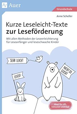 Kurze Leseleicht-Texte zur Leseförderung: Mit allen Methoden der Leseerleichterung für Leseanfänger und leseschwache Kinder (1. bis 4. Klasse) bei Amazon bestellen