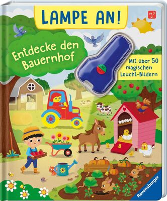 Alle Details zum Kinderbuch Lampe an! Entdecke den Bauernhof: Mit über 50 magischen Leucht-Bildern und ähnlichen Büchern