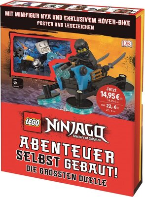 Alle Details zum Kinderbuch LEGO® NINJAGO® Abenteuer selbst gebaut! Die größten Duelle: Mit Minifigur und exklusivem LEGO® Modell, Poster und Lesezeichen und ähnlichen Büchern