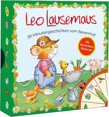 Alle Details zum Kinderbuch Leo Lausemaus - 30 Minutengeschichten vom Bauernhof: Geschichtenbox mit Glücksrad Vorlesegeschichten für Kinder ab 3 Jahre und ähnlichen Büchern