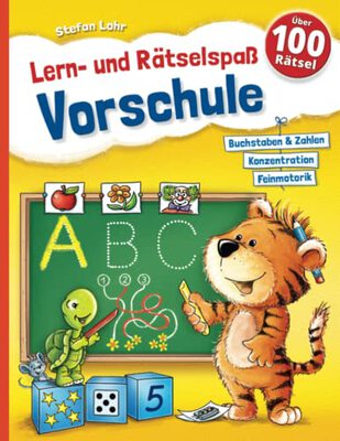 Alle Details zum Kinderbuch Lern- und Rätselspaß Vorschule: Buchstaben, Zahlen, Konzentration, Feinmotorik, Logik, Malen (ab 5 Jahre) und ähnlichen Büchern