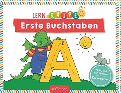 Alle Details zum Kinderbuch Lernraupe – Erste Buchstaben: Übungen und Rätsel für Kindergartenkinder und ähnlichen Büchern