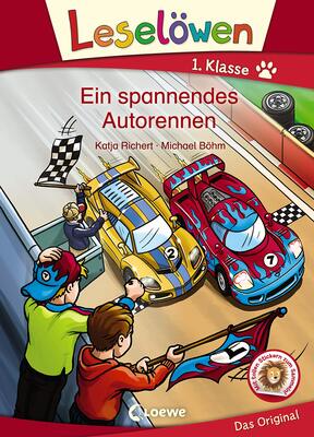 Alle Details zum Kinderbuch Leselöwen 1. Klasse - Ein spannendes Autorennen: Erstlesebuch für Kinder ab 6 Jahre und ähnlichen Büchern