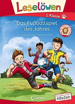 Alle Details zum Kinderbuch Leselöwen 1. Klasse - Das Fußballspiel des Jahres: Erstlesebuch für Fußballfans ab 6 Jahre und ähnlichen Büchern