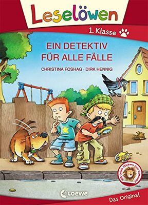 Alle Details zum Kinderbuch Leselöwen 1. Klasse - Ein Detektiv für alle Fälle (Großbuchstabenausgabe): Erstlesebuch für Kinder ab 6 Jahren und ähnlichen Büchern
