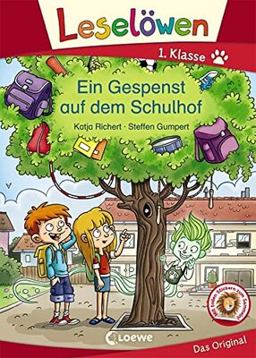 Alle Details zum Kinderbuch Leselöwen 1. Klasse - Ein Gespenst auf dem Schulhof: Erstlesebuch für Kinder ab 6 Jahre und ähnlichen Büchern