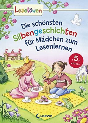 Alle Details zum Kinderbuch Leselöwen - Das Original: Die schönsten Silbengeschichten für Mädchen zum Lesenlernen: Sammelband mit farbiger Silbentrennung für Kinder ab 6 Jahre und ähnlichen Büchern