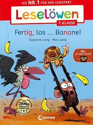 Alle Details zum Kinderbuch Leselöwen 1. Klasse - Jim ist mies drauf - Fertig, los ... Banane!: Die Nr. 1 für den Lesestart - Jetzt Lesenlernen mit Jim! Der beliebte Bilderbuch-Character als Erstlesebuch für Kinder ab 6 Jahren und ähnlichen Büchern