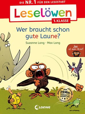 Alle Details zum Kinderbuch Leselöwen 1. Klasse - Jim ist mies drauf - Wer braucht schon gute Laune?: Die Nr. 1 für den Lesestart - Jetzt Lesenlernen mit Jim! Der beliebte ... als Erstlesebuch für Kinder ab 6 Jahren und ähnlichen Büchern