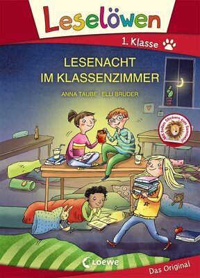 Alle Details zum Kinderbuch Leselöwen 1. Klasse - Lesenacht im Klassenzimmer (Großbuchstabenausgabe): Erstlesebuch für Kinder ab 6 Jahre und ähnlichen Büchern