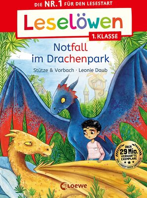 Alle Details zum Kinderbuch Leselöwen 1. Klasse - Notfall im Drachenpark: Die Nr. 1 für den Lesestart - Mit Leselernschrift ABeZeh - Erstlesebuch für Kinder ab 6 Jahren und ähnlichen Büchern