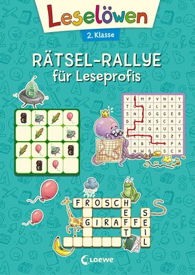 Alle Details zum Kinderbuch Leselöwen Rätsel-Rallye für Leseprofis - 2. Klasse (Türkis): Rätselbuch zum Lesenlernen für Kinder ab 7 Jahre (Leselöwen Rätselwelt) und ähnlichen Büchern