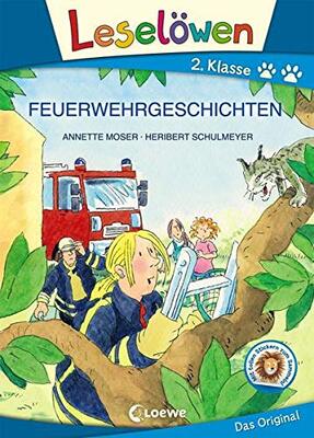 Alle Details zum Kinderbuch Leselöwen 2. Klasse - Feuerwehrgeschichten (Großbuchstabenausgabe): Erstlesebuch für Kinder ab 7 Jahren und ähnlichen Büchern