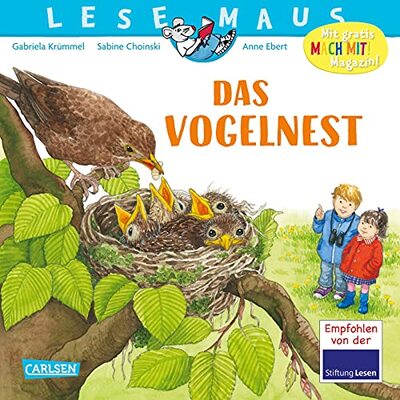 Alle Details zum Kinderbuch LESEMAUS 108: Das Vogelnest: Wie Vogelküken zur Welt kommen und groß werden | Alles Wissenswerte über die Amsel (108) und ähnlichen Büchern