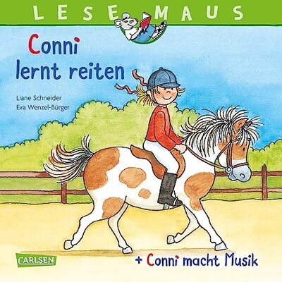 Alle Details zum Kinderbuch LESEMAUS 206: "Conni lernt reiten" + "Conni macht Musik" Conni Doppelband: 2 Geschichten in 1 Band (206) und ähnlichen Büchern
