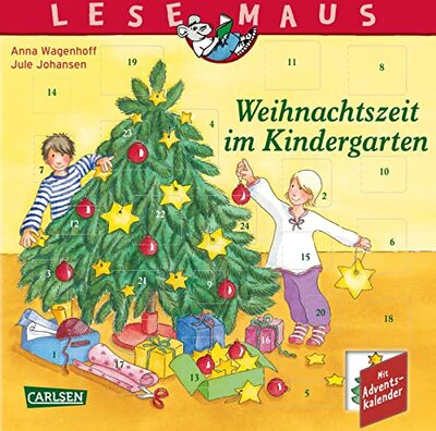 LESEMAUS 24: Weihnachtszeit im Kindergarten: 24 kurze Vorlesegeschichten für jeden Tag und ein bunter Adventskalender | Stimmungsvolles Bilderbuch mit ... Geschichten für Kinder ab 3 Jahren (24) bei Amazon bestellen