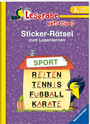 Alle Details zum Kinderbuch Leserabe: Sticker-Rätsel zum Lesenlernen (3. Lesestufe) (Leserabe - Rätselspaß) und ähnlichen Büchern