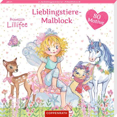 Alle Details zum Kinderbuch Lieblingstiere-Malblock (Prinzessin Lillifee): 80 Motive und ähnlichen Büchern
