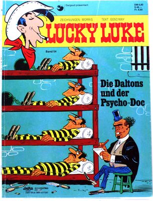 Alle Details zum Kinderbuch Lucky Luke, Bd.54, Die Daltons und der Psycho-Doc und ähnlichen Büchern