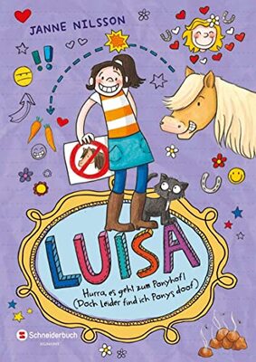 Alle Details zum Kinderbuch Luisa - Hurra, es geht zum Ponyhof! (Doch leider find ich Ponys doof) (Luisa / Comic Roman, Band 4) und ähnlichen Büchern