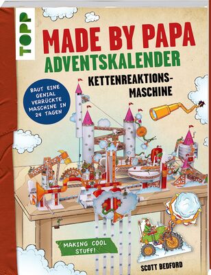 Alle Details zum Kinderbuch Made by Papa Adventskalender Kettenreaktionsmaschine: Baut eine genial verrückte Maschine in 24 Tagen und ähnlichen Büchern
