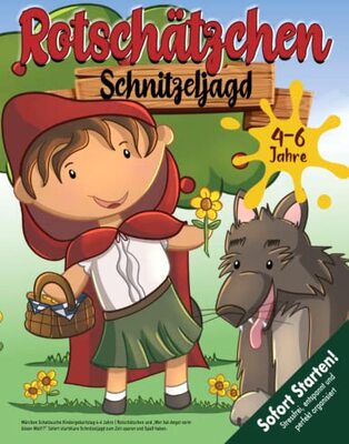 Alle Details zum Kinderbuch Märchen Schatzsuche Kindergeburtstag 4-6 Jahre: Rotschätzchen und „Wer hat Angst vorm bösen Wolf!?“ Sofort startklare Schnitzeljagd zum Zeit sparen und Spaß haben. (Bravo Schatzsuche) und ähnlichen Büchern
