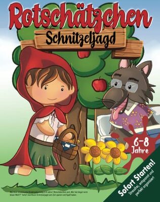 Alle Details zum Kinderbuch Märchen Schatzsuche Kindergeburtstag 6-8 Jahre: Rotschätzchen und "Wer hat Angst vorm bösen Wolf!?" Sofort startklare Schnitzeljagd zum Zeit sparen und Spaß haben. (Bravo Schatzsuche) und ähnlichen Büchern