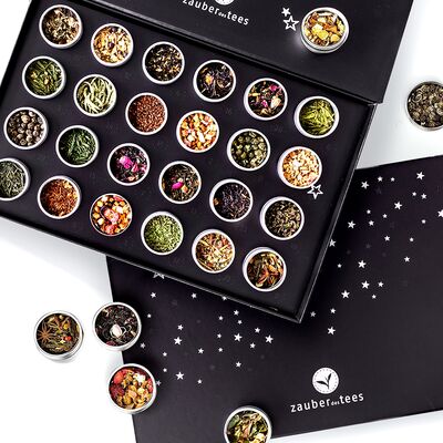 Alle Details zum Kinderbuch Magic of Tea | Tea Advent Calendar 2025 | Christmas Calendar with 24 Special Teas, Handmade, in Elegant Magnetic Gift Box | Tea Gift Set for Tea Lovers und ähnlichen Büchern