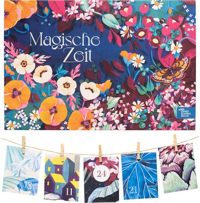 Alle Details zum Kinderbuch Magische Zeit - Bio-Saatgut-Adventskalender - Wilder Blütenrausch- 24 Adventskalendertütchen aus Papier befüllt mit Blumensamen von Magic Garden Seeds und ähnlichen Büchern