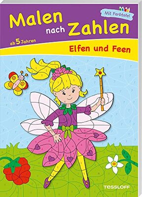 Alle Details zum Kinderbuch Malen nach Zahlen Elfen und Feen. Ab 5 Jahren: Ausmalen, Zahlen und Zählen üben und ähnlichen Büchern