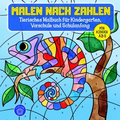 Alle Details zum Kinderbuch Malen nach Zahlen ab 5: Tierisches Malbuch für Kindergarten, Vorschule und Schulanfang & Bonusmotive: Mandalas für Mädchen und Jungs (Malen nach Zahlen - Wunderschöne Malbücher für Kinder, Band 1) und ähnlichen Büchern